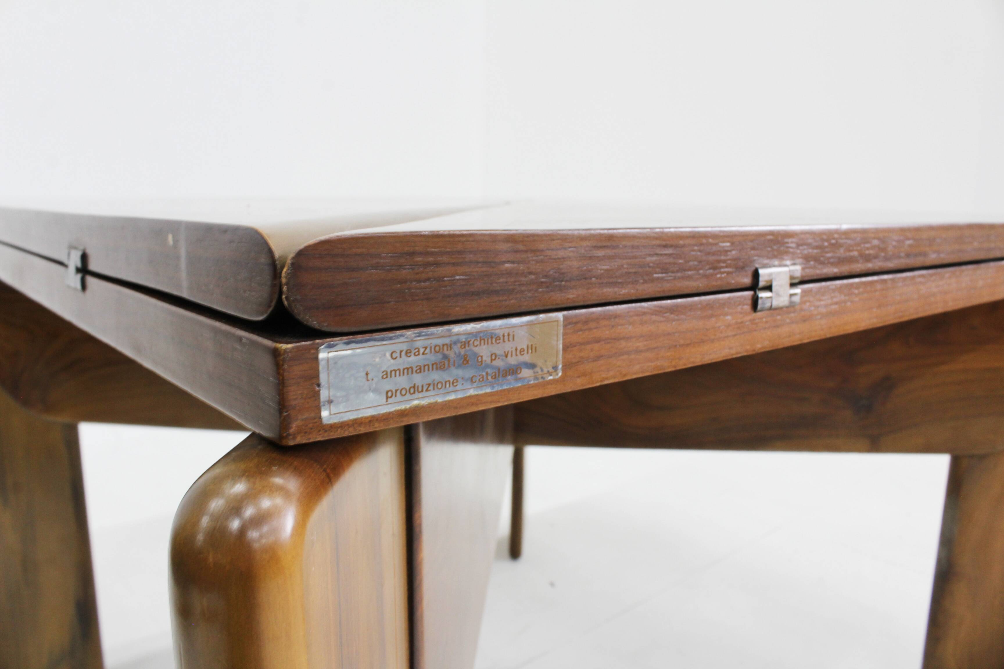 Vintage extendable dining table by Ammannati & Vitelli Giampiero for Catalano
