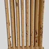 Radiateur ancien sur pieds a lames fleuries en fonte de fer XX siècle