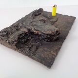 Large copper-coloured German Shepherd relief, 1960s