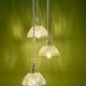 Vintage triple suspension lampshade in cut glass - tableware collection