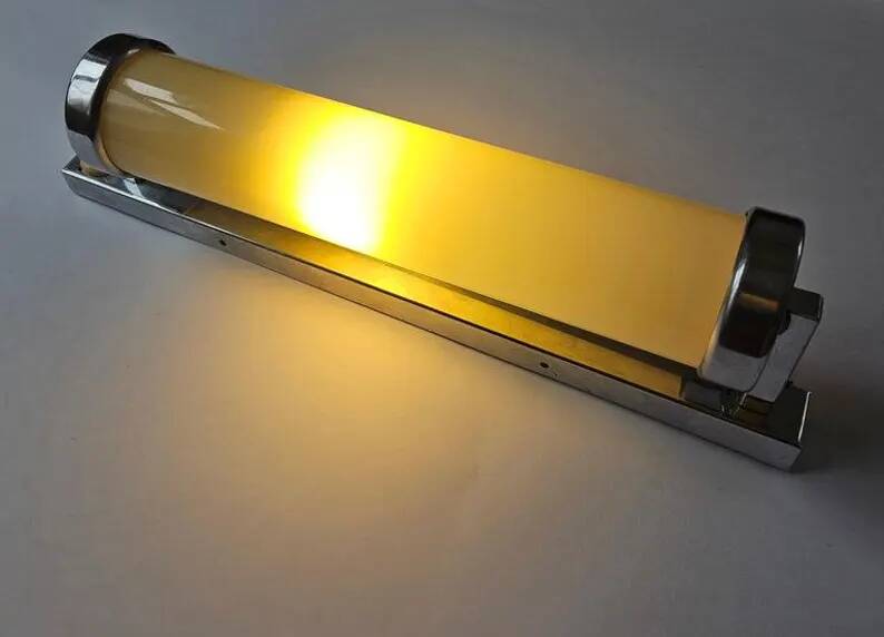 Rare Chrome design Bauhaus, Art Deco, Functionalism Wall Lamp, 1930s