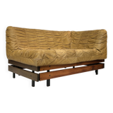 Mid-Century Cognac Leather Lounge Sofa small model