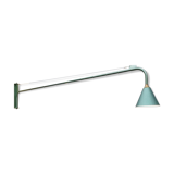 Metal green conical wall lamp