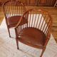 Small Art Deco bench and armchairs in beech, 1930s