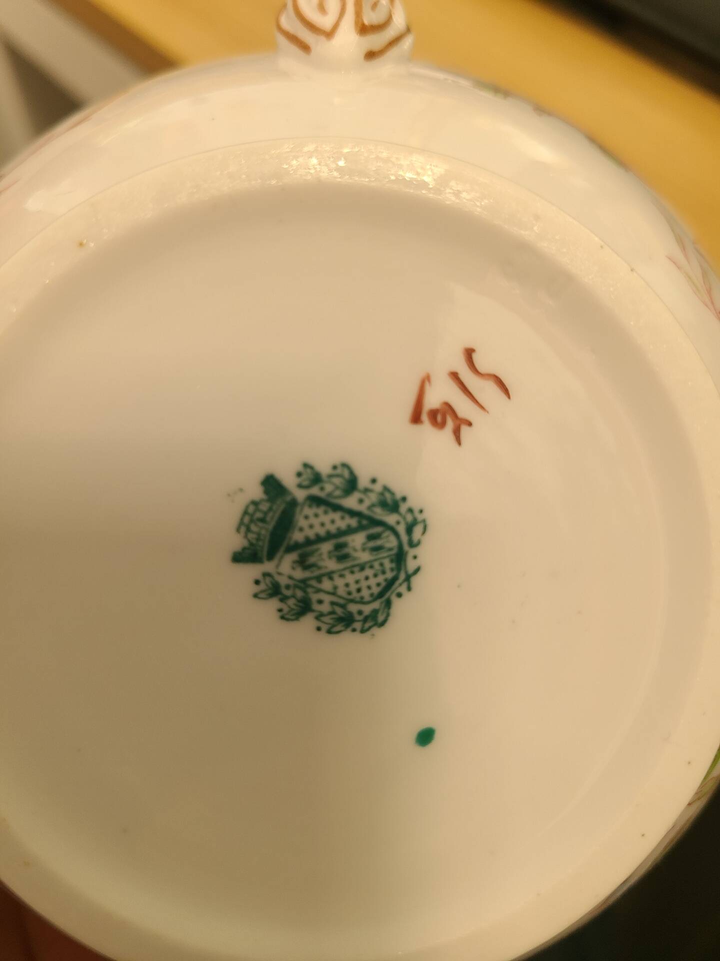 Sarreguemines porcelaine - sucrier modèle minton
