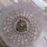 Vintage brass sconces and moulded glass wheat spikes