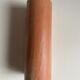 Vase terracotta roll enamelled interior