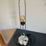 Space Age table lamp chrome steel VINTAGE 70