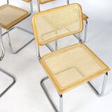 Set of four B 32 chairs by Marcel Breuer