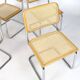 Serie de quatre chaise B 32 de Marcel Breuer