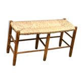 Banc paillé ancien