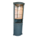 Corner display cabinet in bronze green