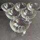 6 blown crystal bowls – Art Deco