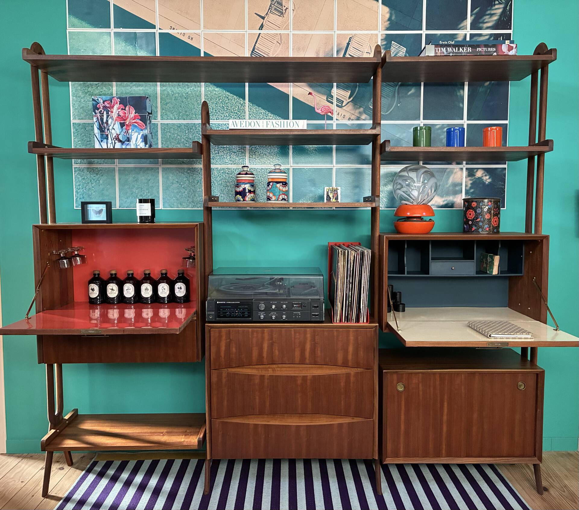 Bibliothèque Vintage Scandinave