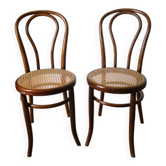 Pair of 20th century Fischel bistro chairs