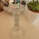 Large moulded glass chandelier