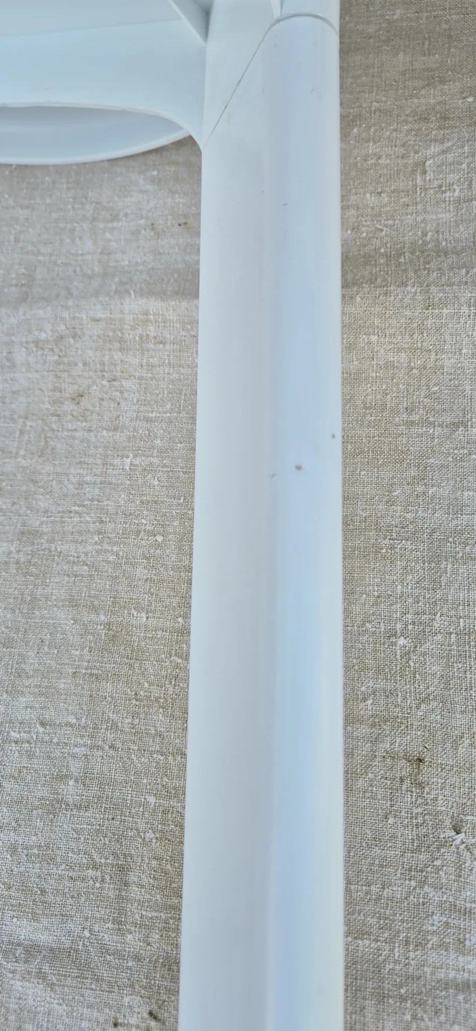 2 TATAY white plastic stools vintage 1970s