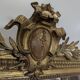 Large stucco and gilded wood mirror from the Napoléon III period.