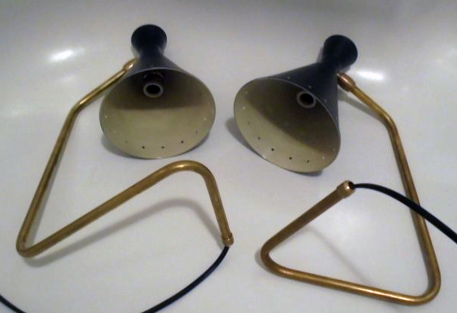 Pair of table lamp in the styleof Italian creations of the 50s ' s