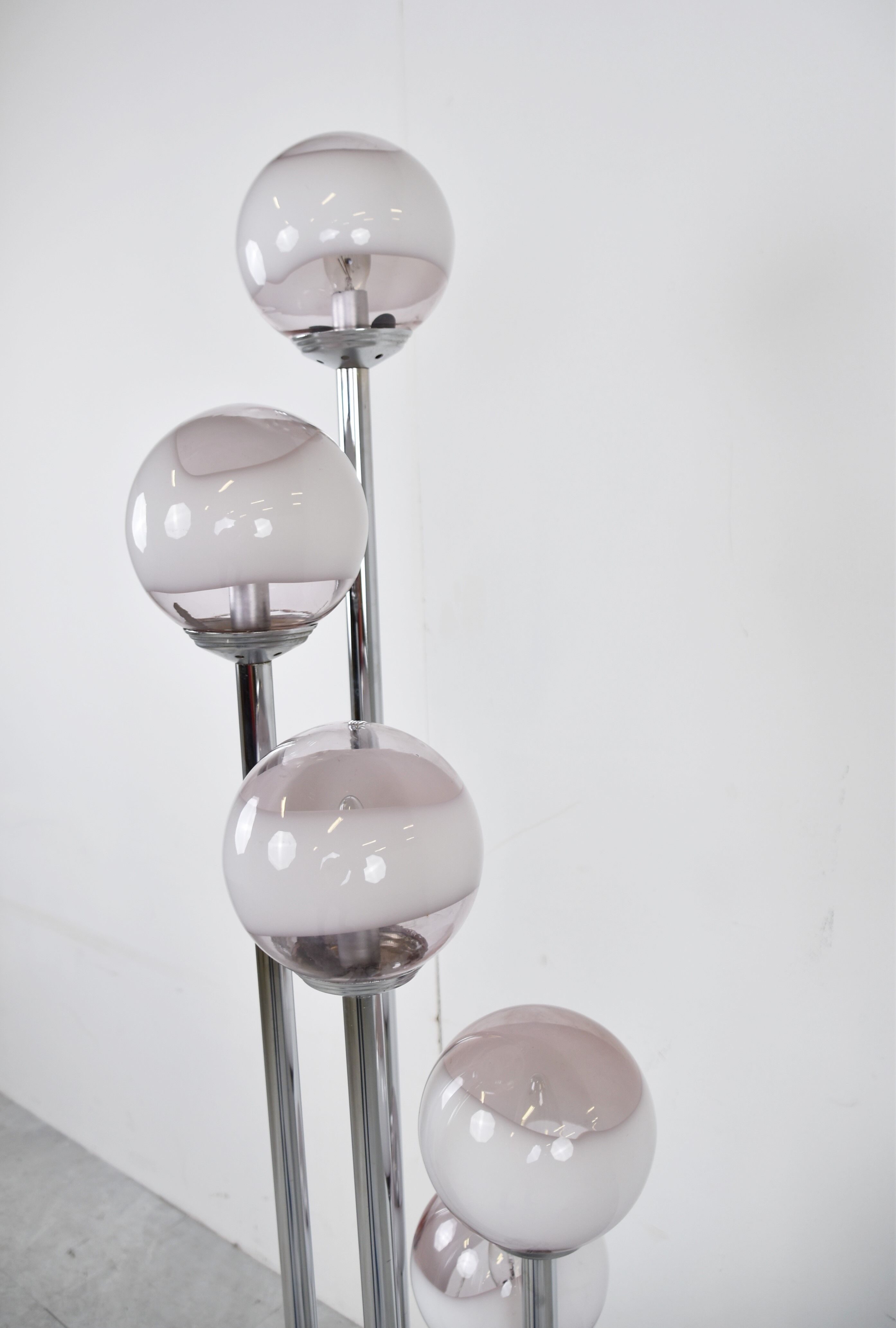 Vintage murano glass floor lamp, 1970s