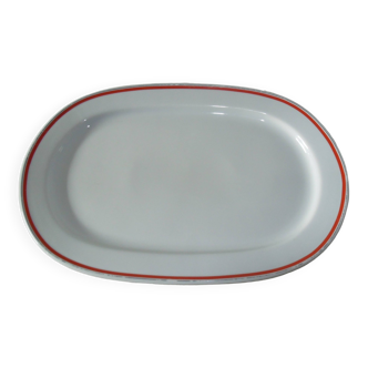 Oval dish. bistro service. auteuil porcelain