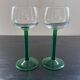 Pair of white wine glasses