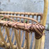 Rattan magazine rack 1960