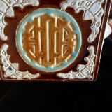 Vintage 70s xl ceramic elephant plant pot - brown