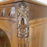 Art Deco walnut display cabinet, France, Circa 1920