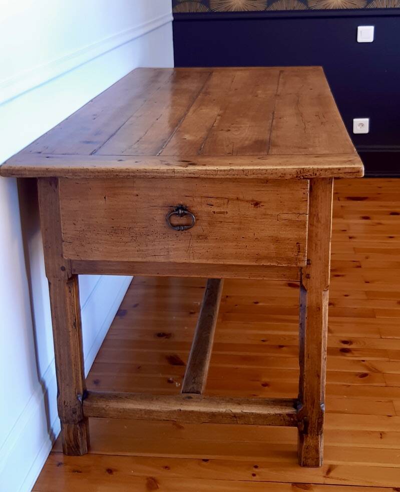 Table de ferme ancienne en bois de hêtre XIXème