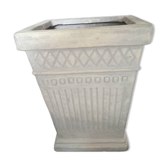 Square jardinière in Art Deco style in ceramic