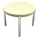 Extendable round table, gingham tile patterns late 1970 - Ø100
