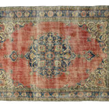 Anatolian handmade vintage rug 300 cm x 197 cm