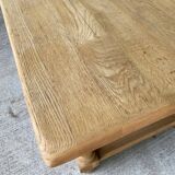 Renovated farmhouse dining table in solid oak, 20th century, 200cm