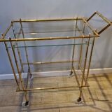 Bamboo brass rolling table 1970