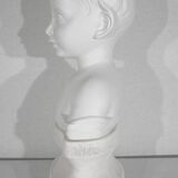 Children's bust in biscuit of limoges – early twentieth century