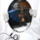Oval mirror and vintage lamps - Dressing table, bathroom 1970-80