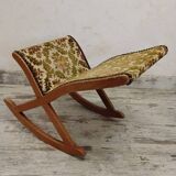 Antique rocking footrest