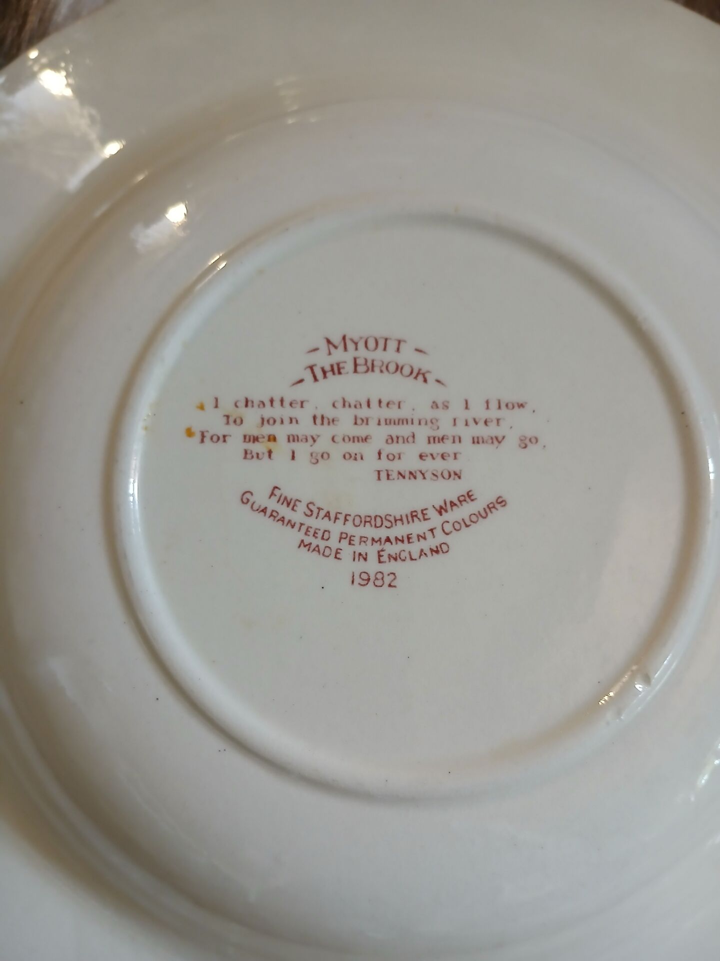 2 English Myott deep plates