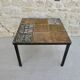 Coffee table, piece of ceramic sofa by Gregorieff for Roche Bobois, 60s