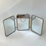 Vintage barber tryptic mirror