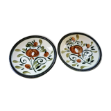 Duo d'assiettes Boch la Louvière modèle Argenteuil 60'