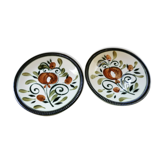 Duo of plates Boch la Louvière model Argenteuil 60'