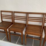 4 René Gabriel stackable chairs