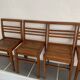 4 René Gabriel stackable chairs