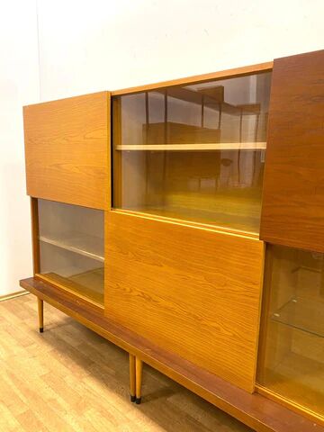 Retro cabinet / bookcase, Brussels style, 1960s