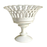Openwork bowl in white porcelain