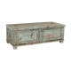 Old wooden box with storage space
