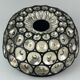 Ceiling light from the 60s and 70s Glashütte Limburg Germany glass & metal