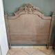 Tete de lit ancienne en bois peint